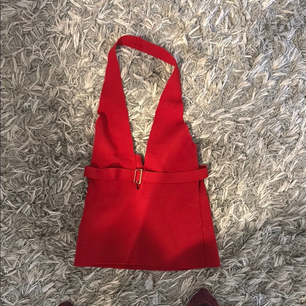 Urban Outfitters Red Halter Tank Top